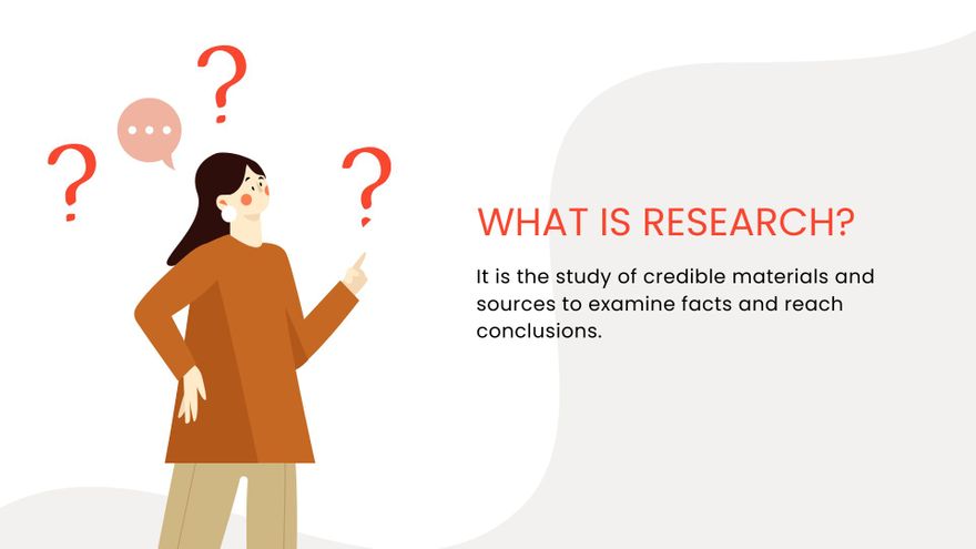 Free Research Infographic Presentation Template to Edit Online