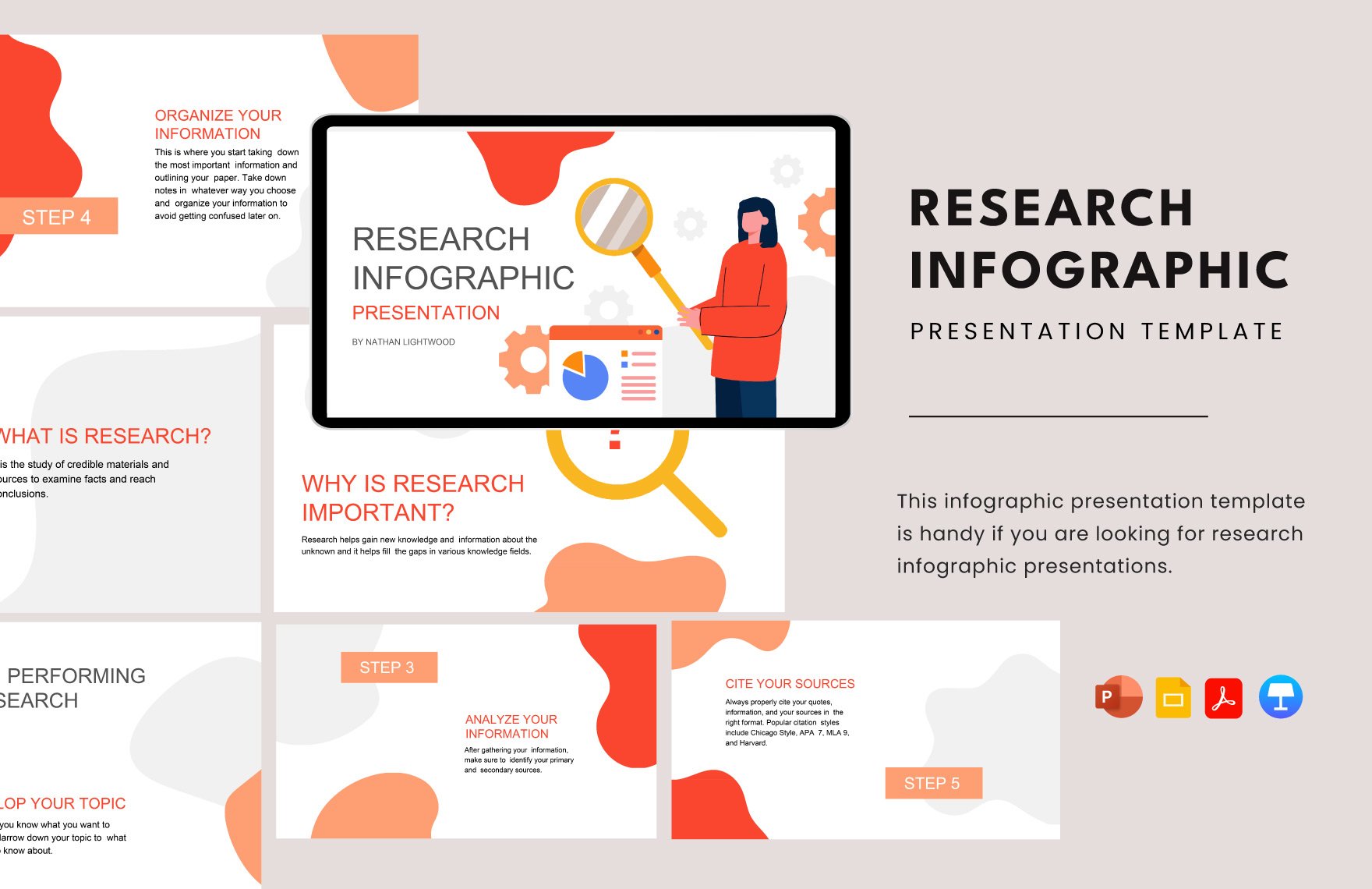 Research Infographic Template