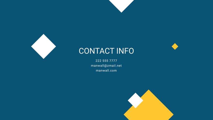 Free Report Infographic Presentation Template to Edit Online