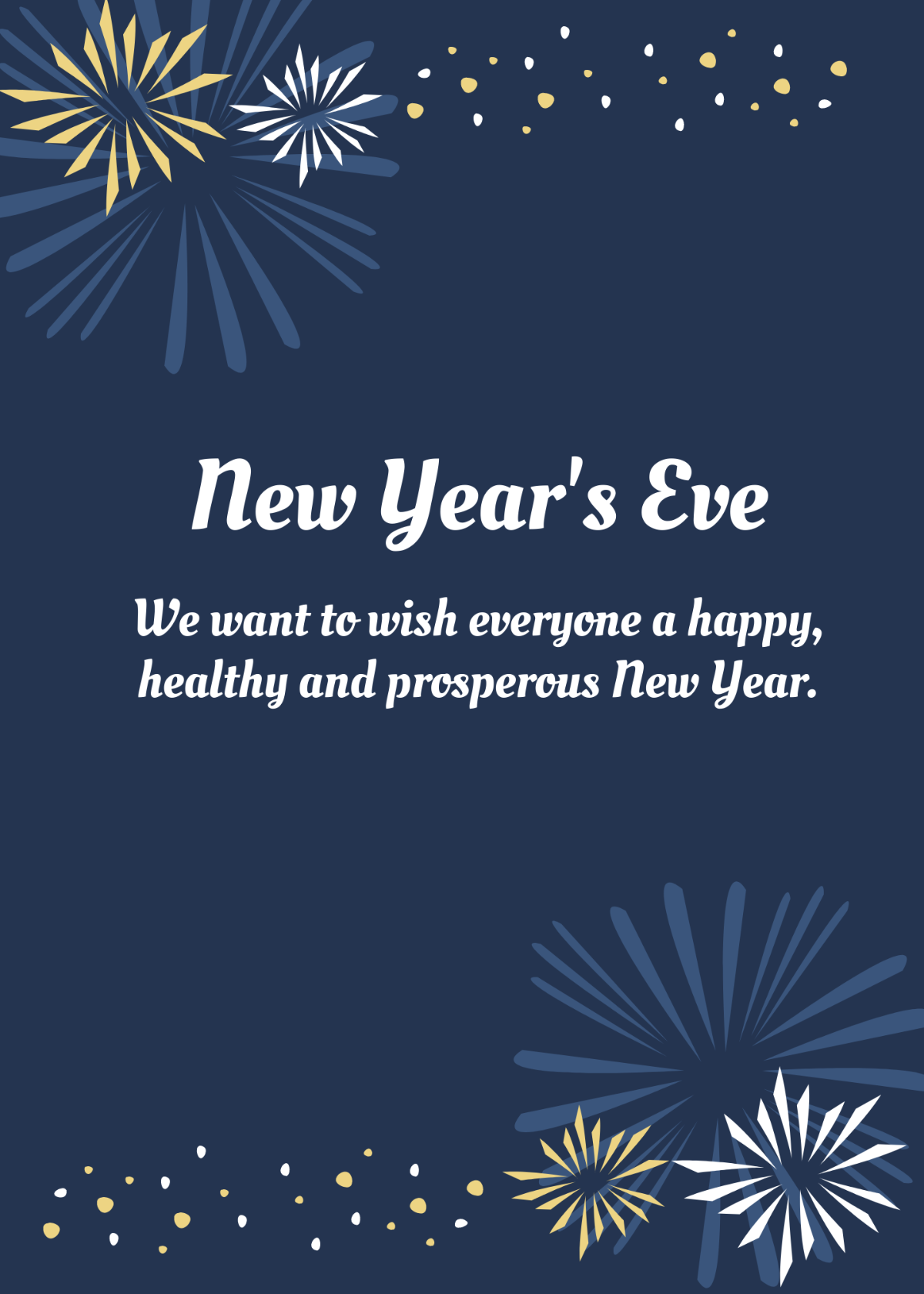 New Year’s Eve Wishes Template