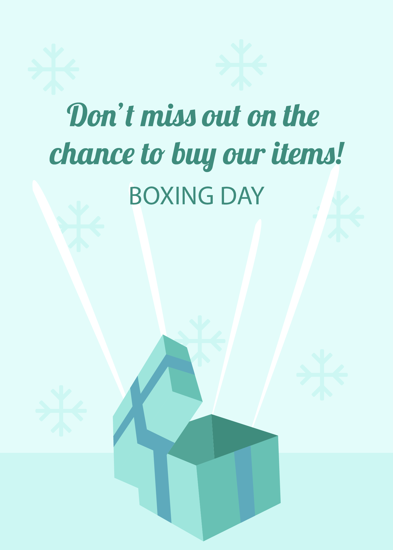 FREE Boxing Day Vector Word Template Download
