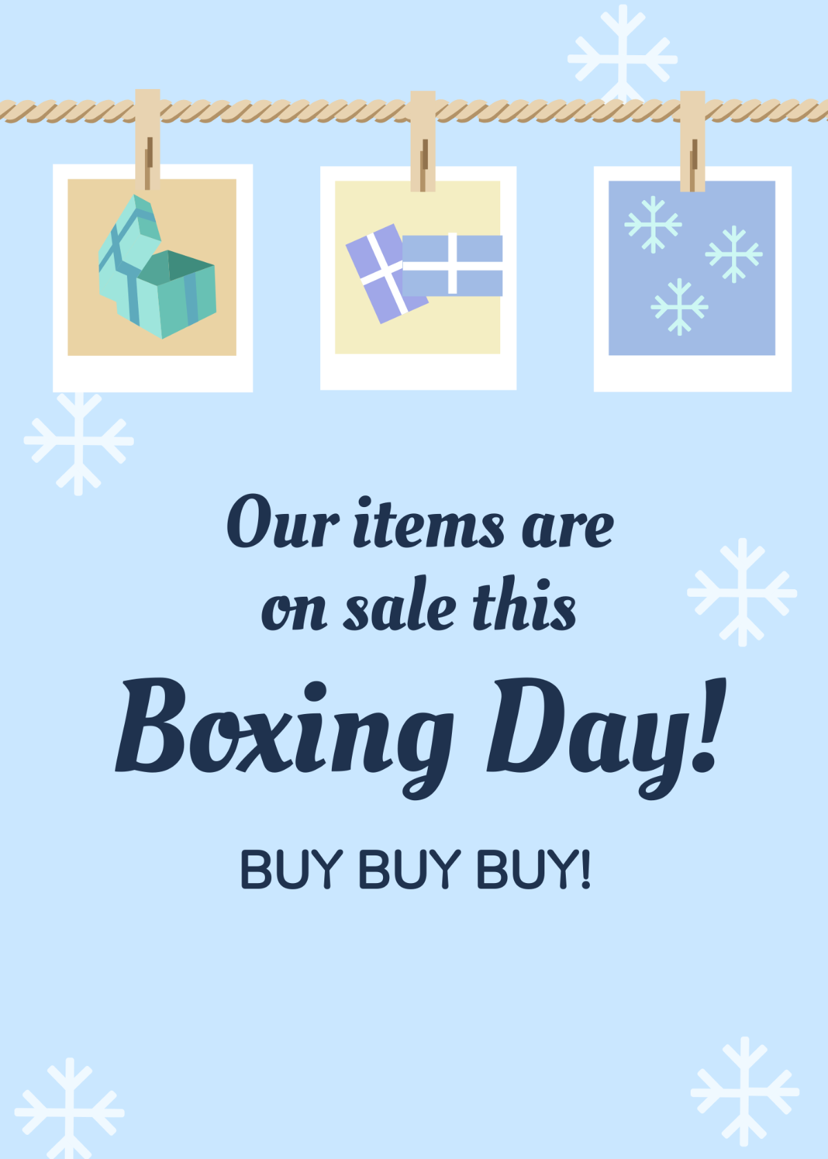 Boxing Day Best Wishes Template