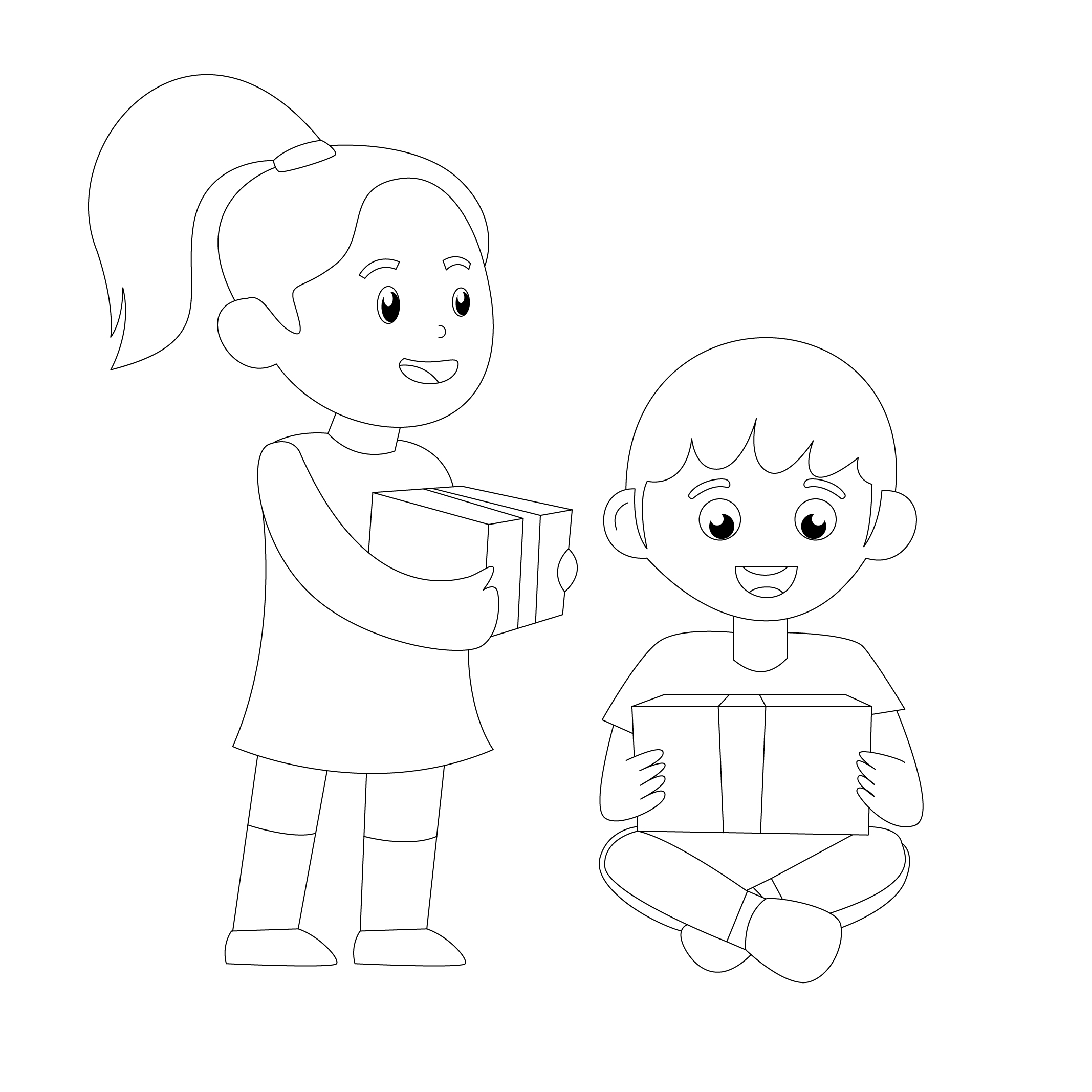 FREE Boxing Day Drawing Image Download in Illustrator, EPS, SVG, JPG, PNG