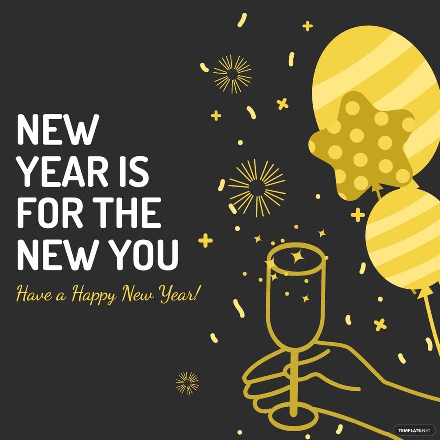 New Year's Eve Message Vector