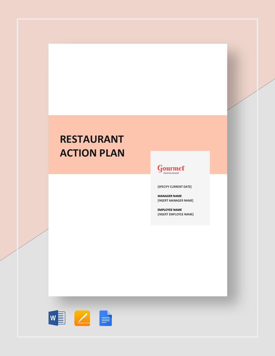 Restaurant Action Plan