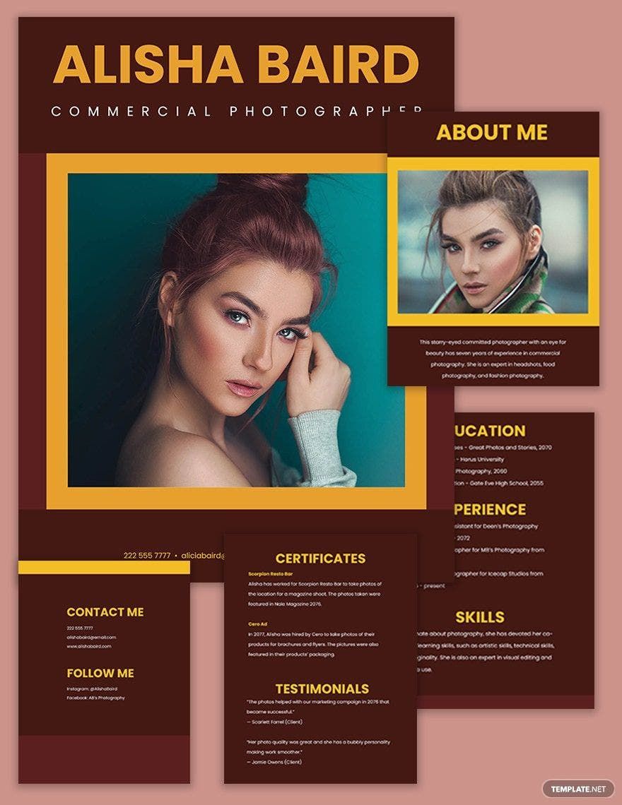 Commercial Photography Portfolio Template