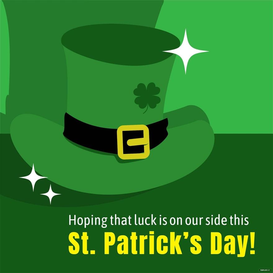St. Patrick's Day Message Vector
