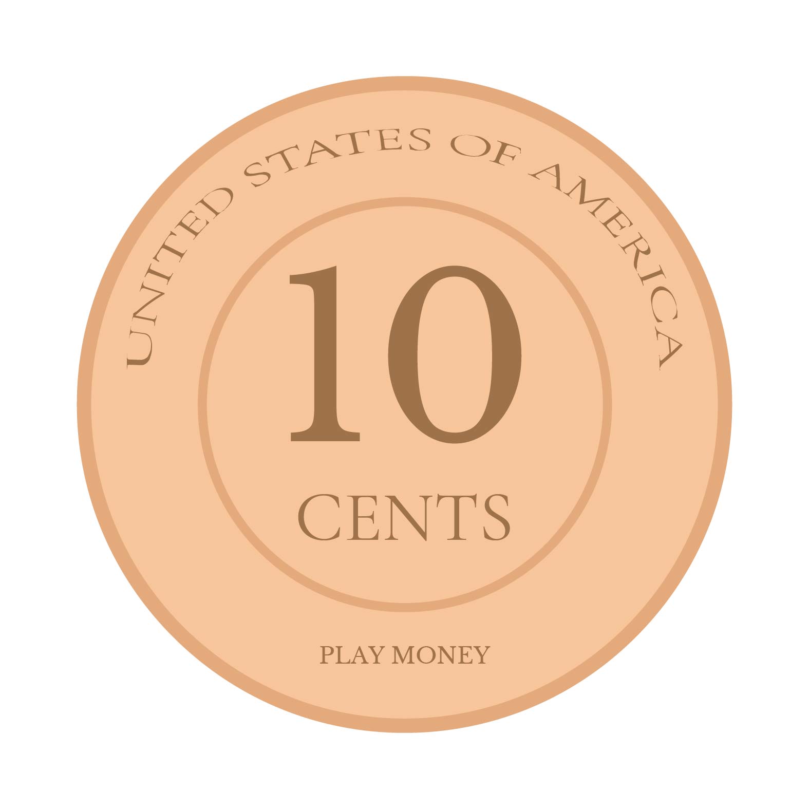 Play Money Coin Template