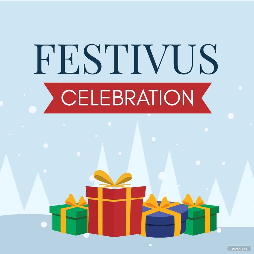 Free Festivus Celebration Vector in Illustrator, PSD, EPS, SVG, JPG, PNG