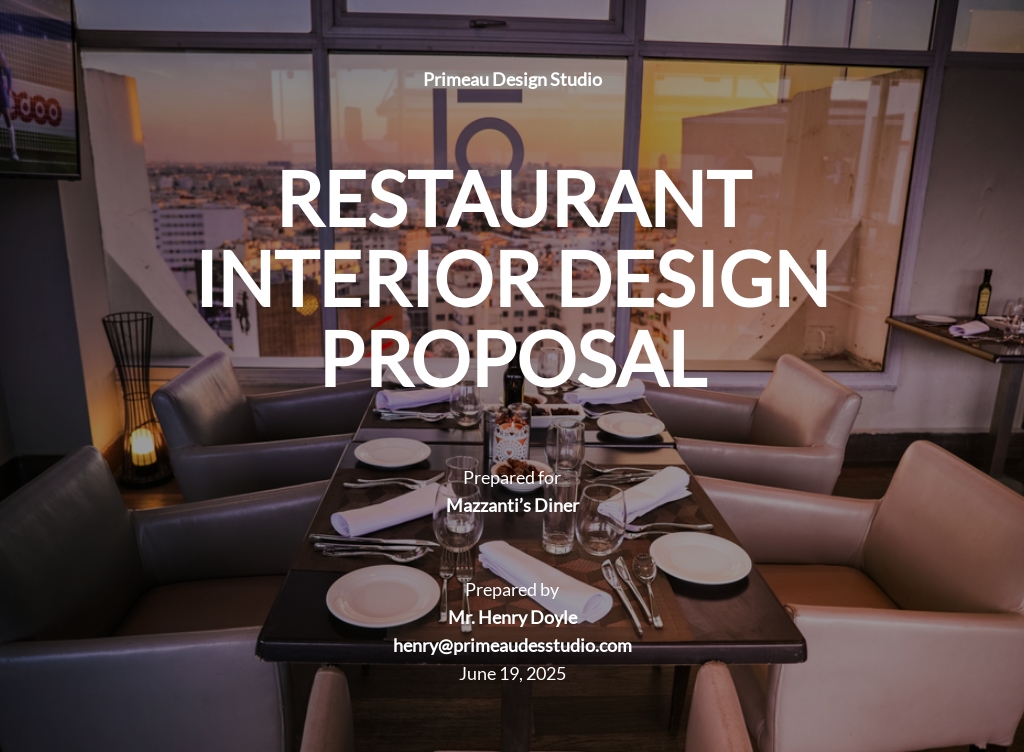 Interior Design Proposal Template In Google Docs Word Apple Pages 