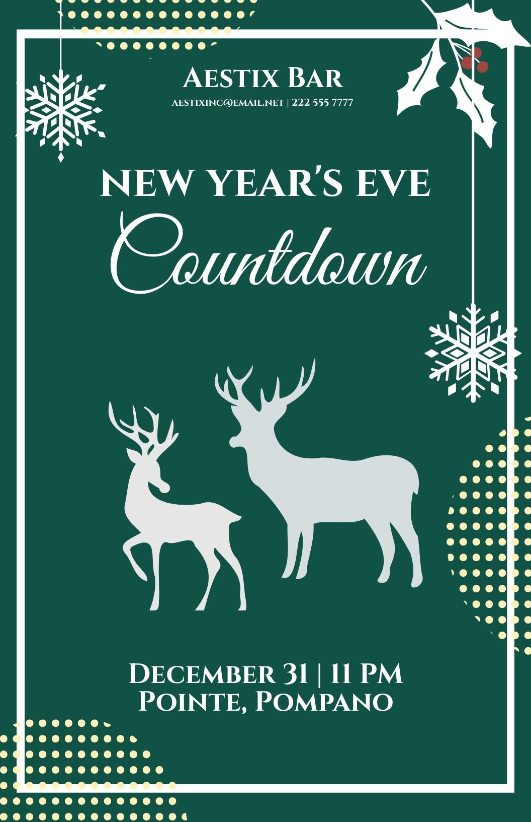 New Year's Eve Event Poster