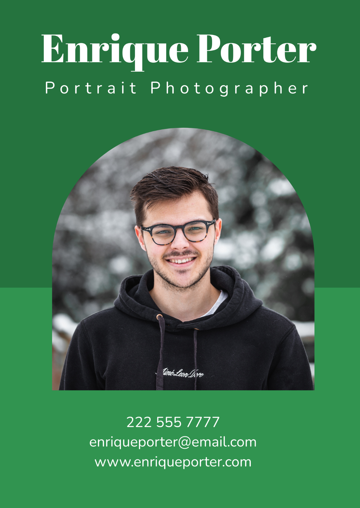 Free Portrait Photography Portfolio Template