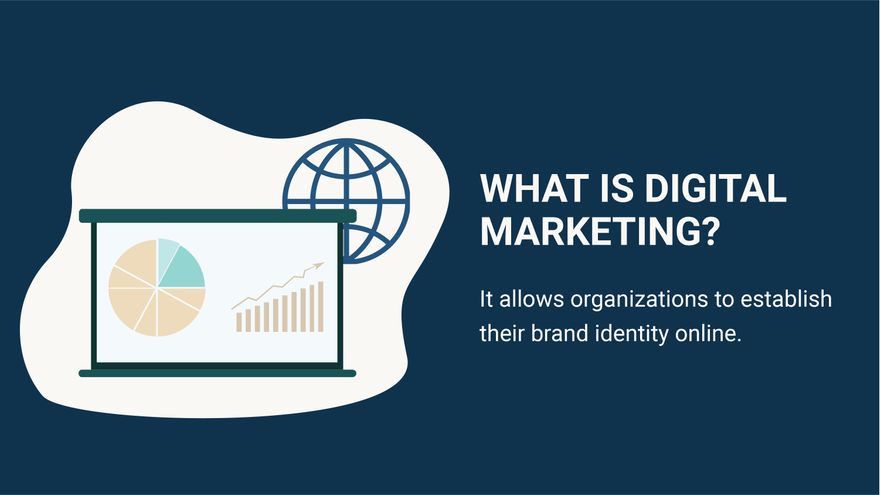 Free Digital Marketing Infographic Presentation Template to Edit Online