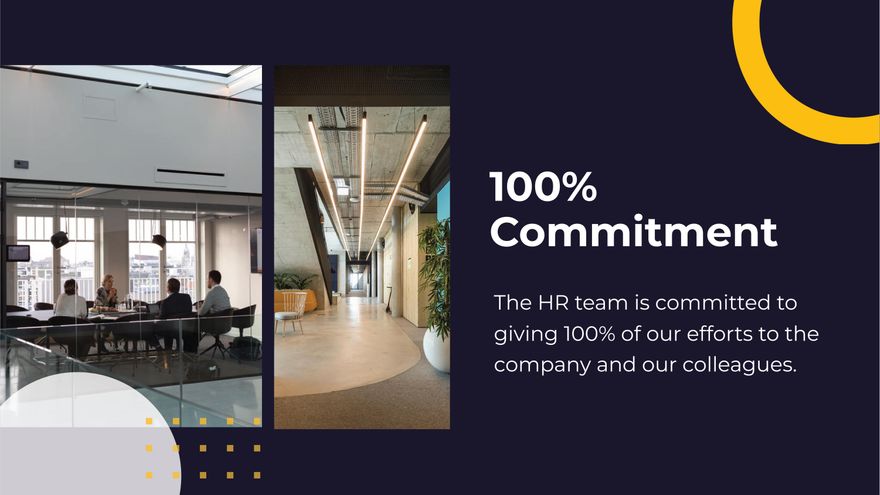 Free HR Infographic Presentation Template to Edit Online