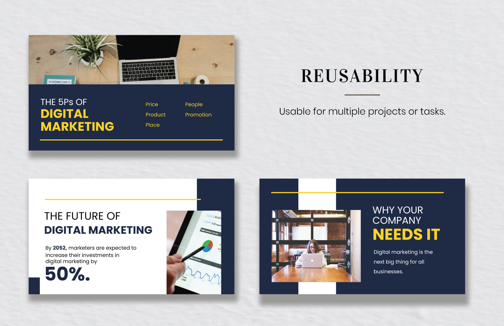 Free Digital Marketing Presentation Template to Edit Online
