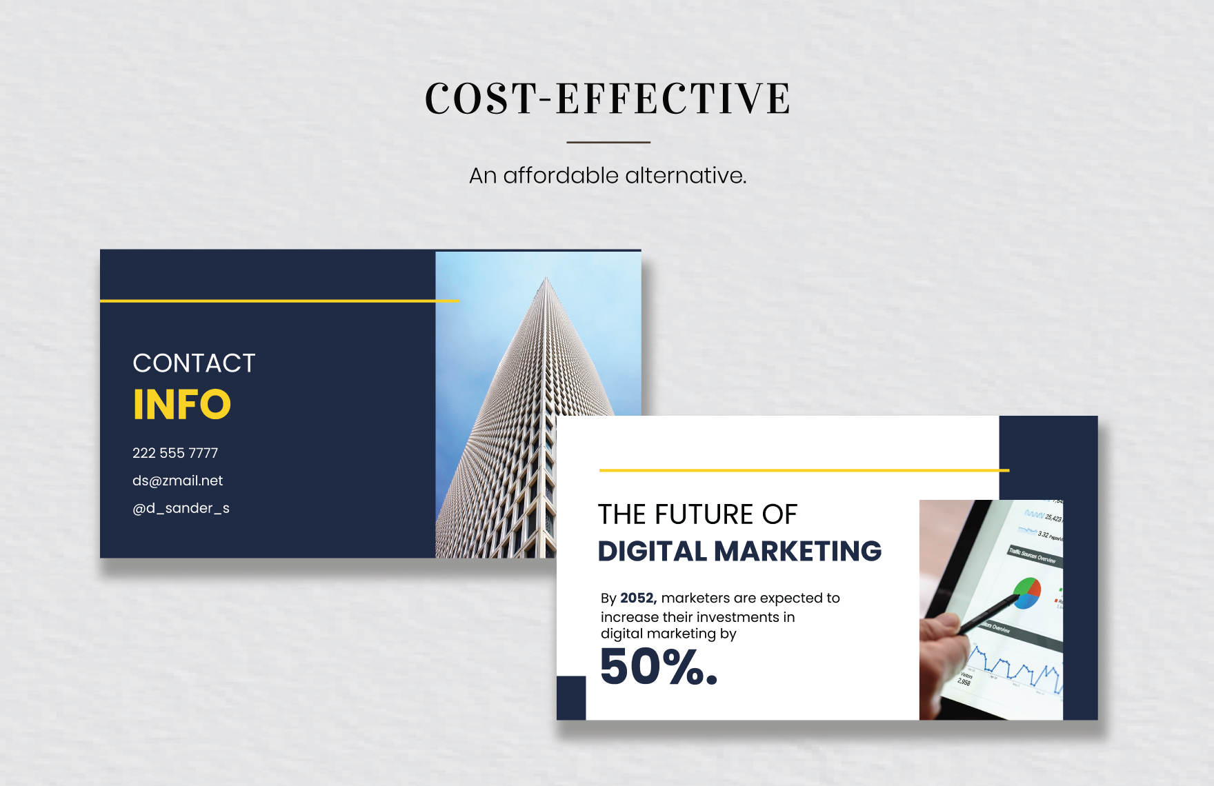Free Digital Marketing Presentation Template to Edit Online