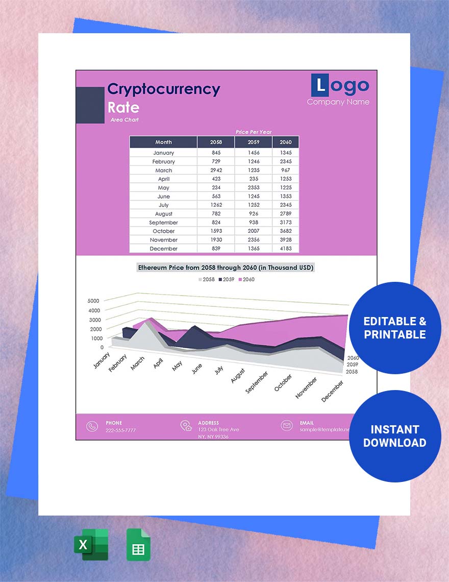 google sheets cryptocurrency template