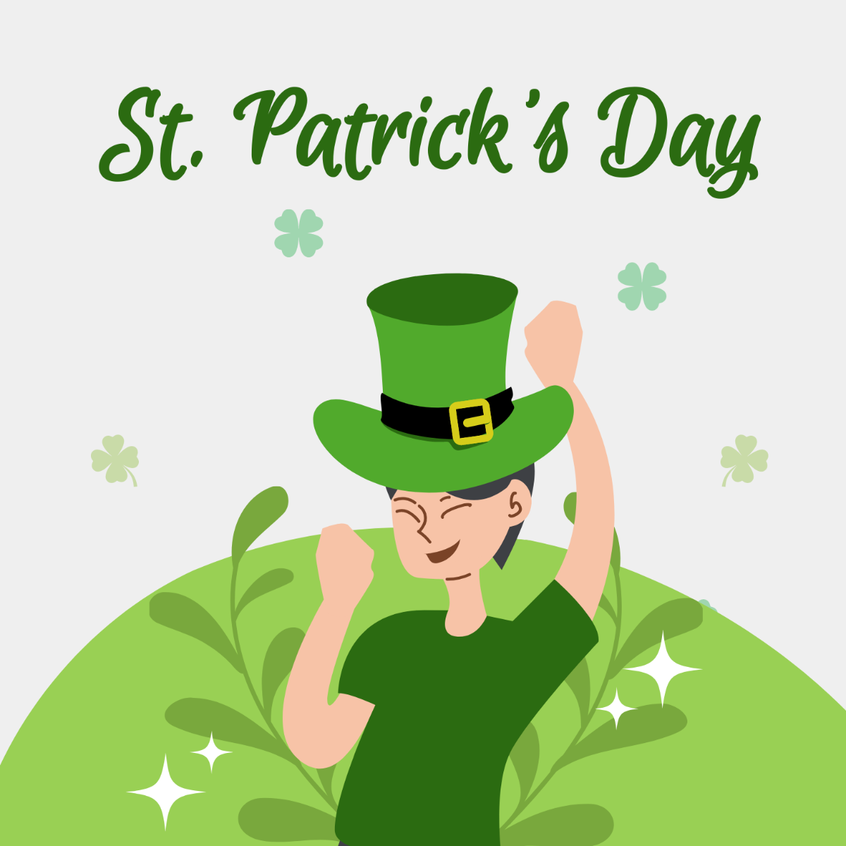 Free St. Patrick's Day Illustration Template