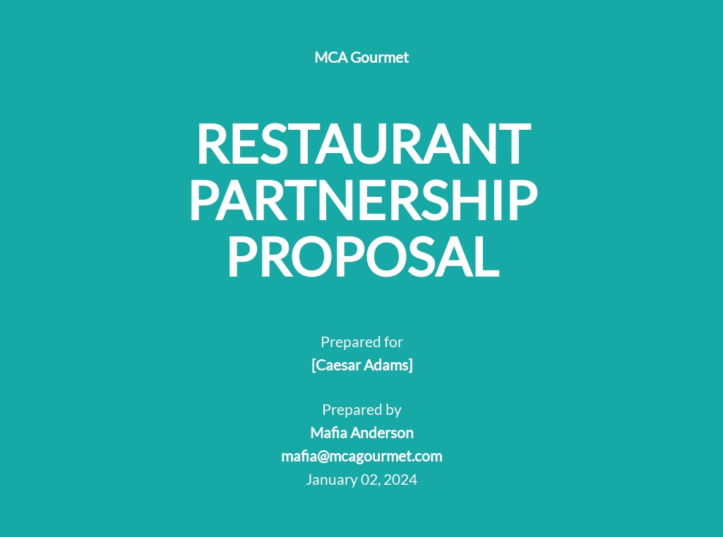 Free Partnership Proposal Templates, 34+ Download in Word, Pages ...