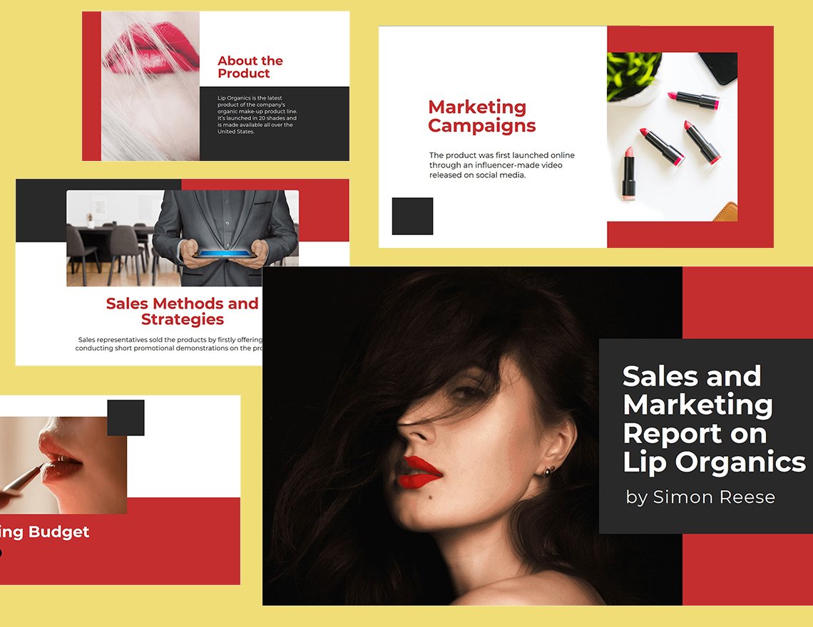 Sales And Marketing Presentation Template
