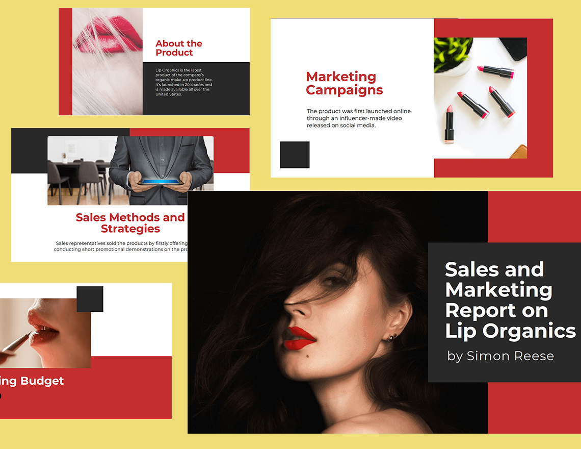 Sales And Marketing Presentation Template