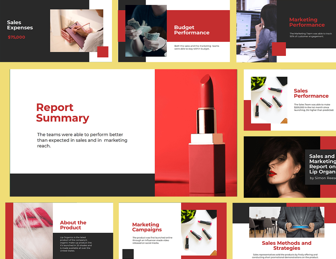 Sales And Marketing Presentation Template