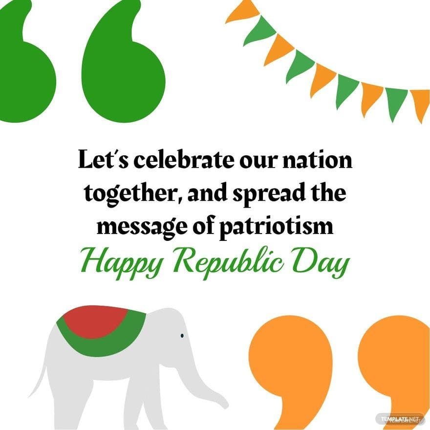 Republic Day Quote Vector
