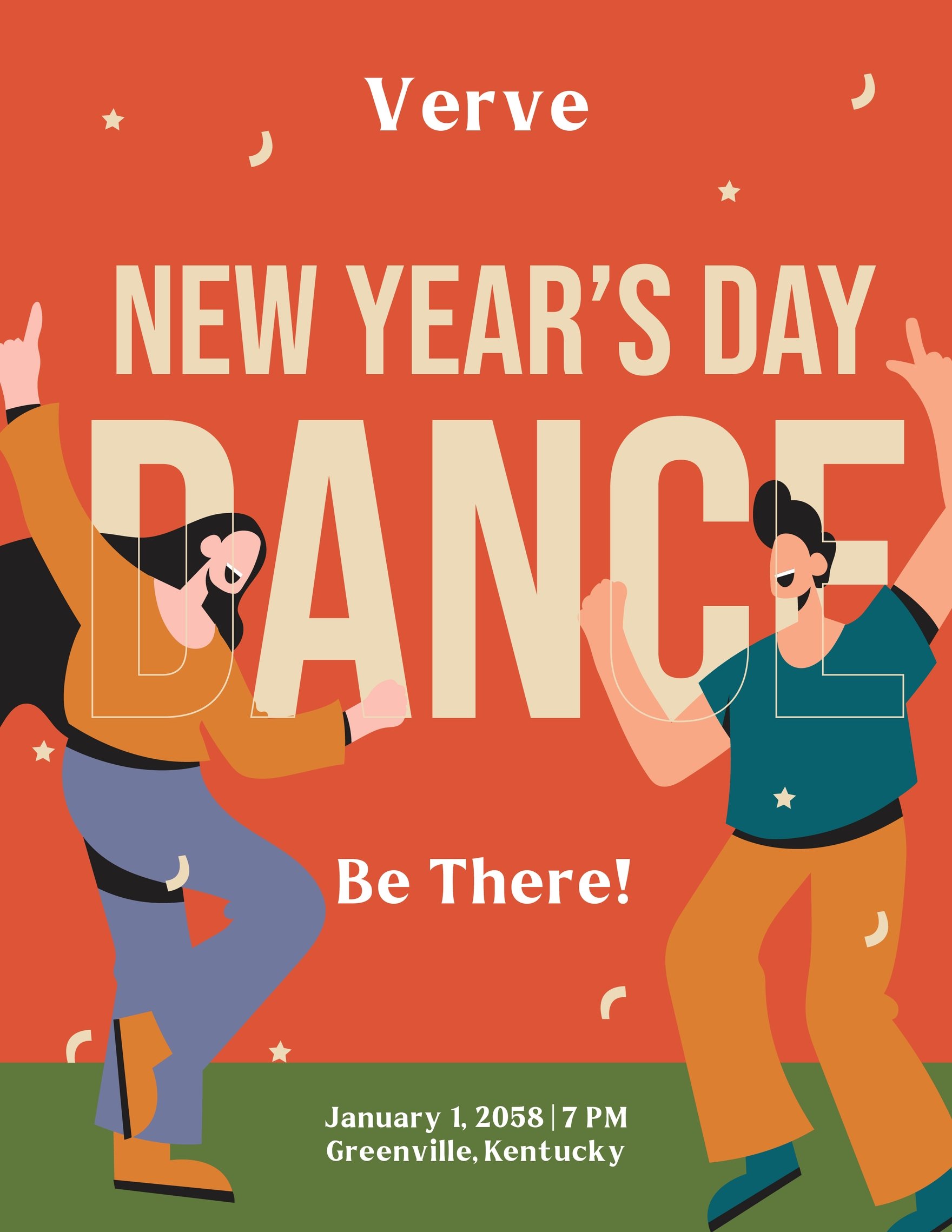 Free New Year's Day Mockup Flyer