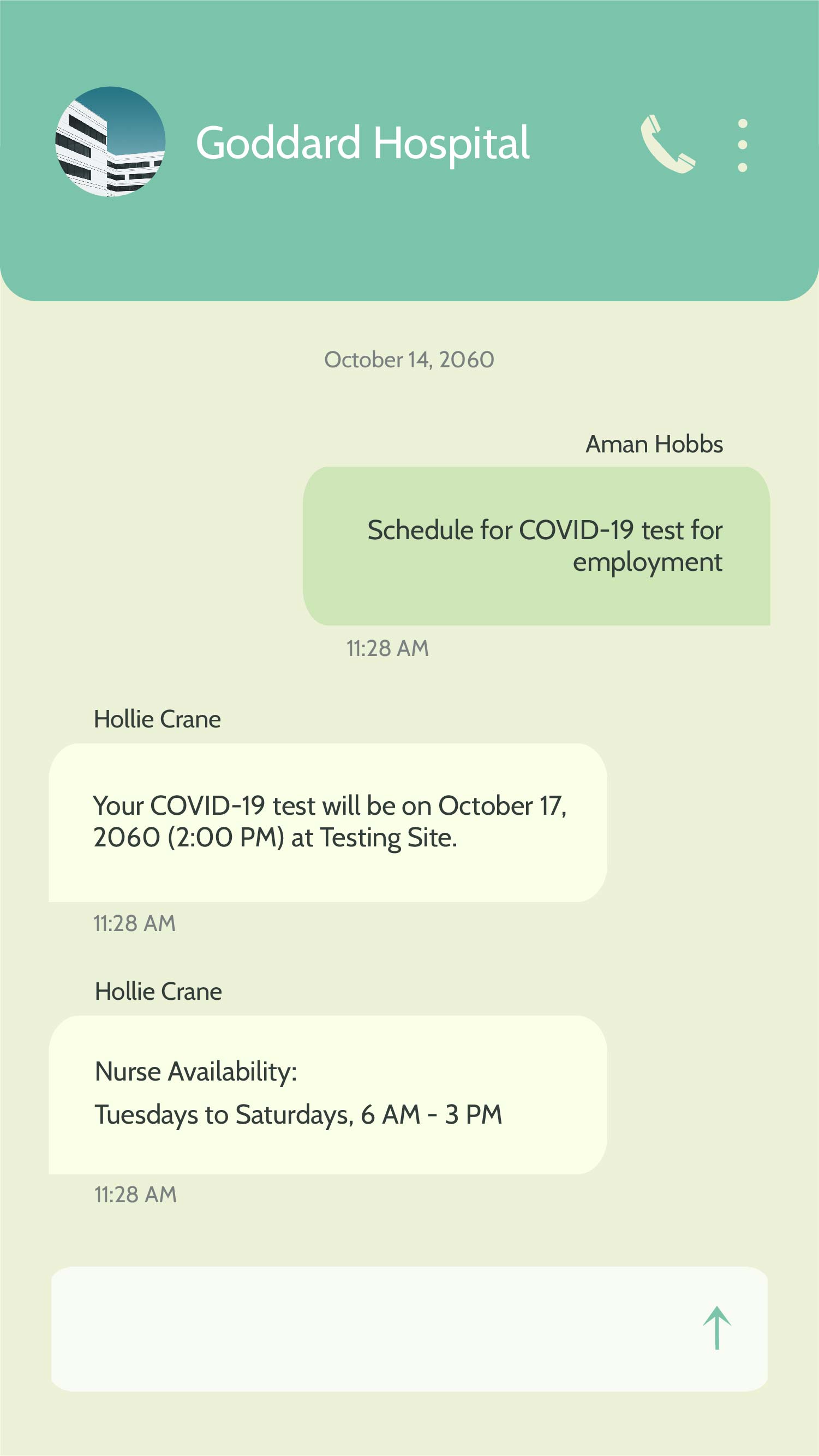 Free Covid 19 Phone Message Template