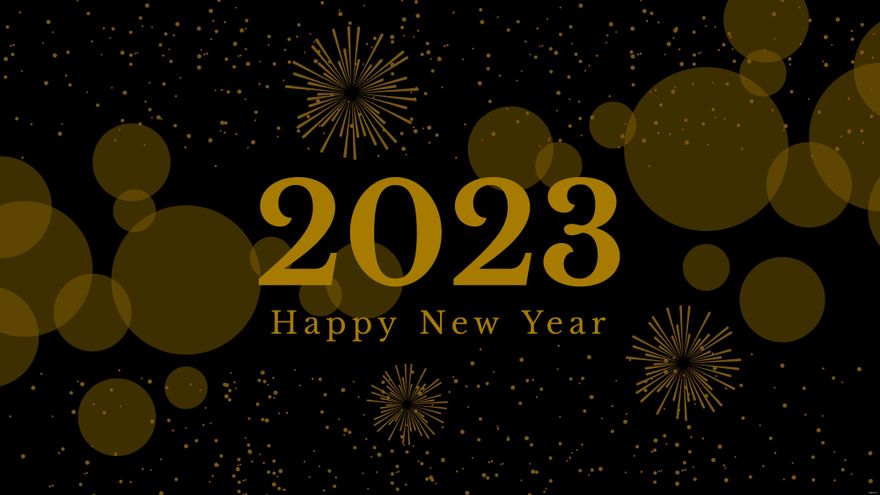 Free New Year's Day Gold Background