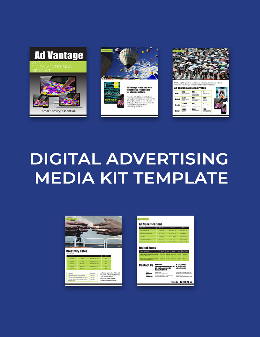 Digital Advertising Media Kit Template
