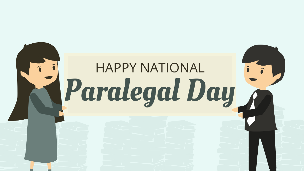Happy National Paralegal Day Background Template