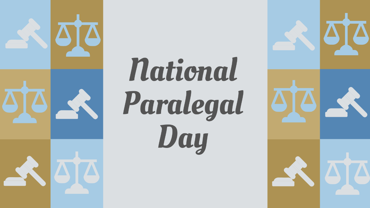 National Paralegal Day Image Background Template