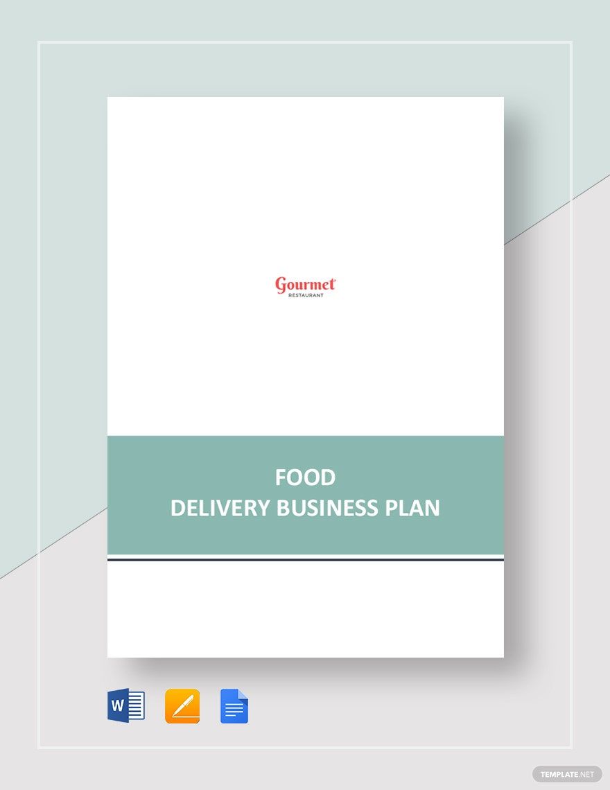 Free Food Delivery Business Plan Template