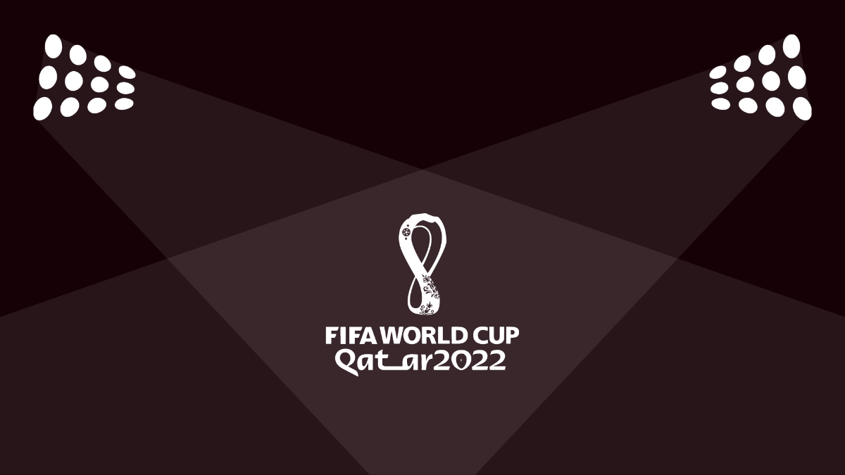 World Cup 2022 Black Background Template