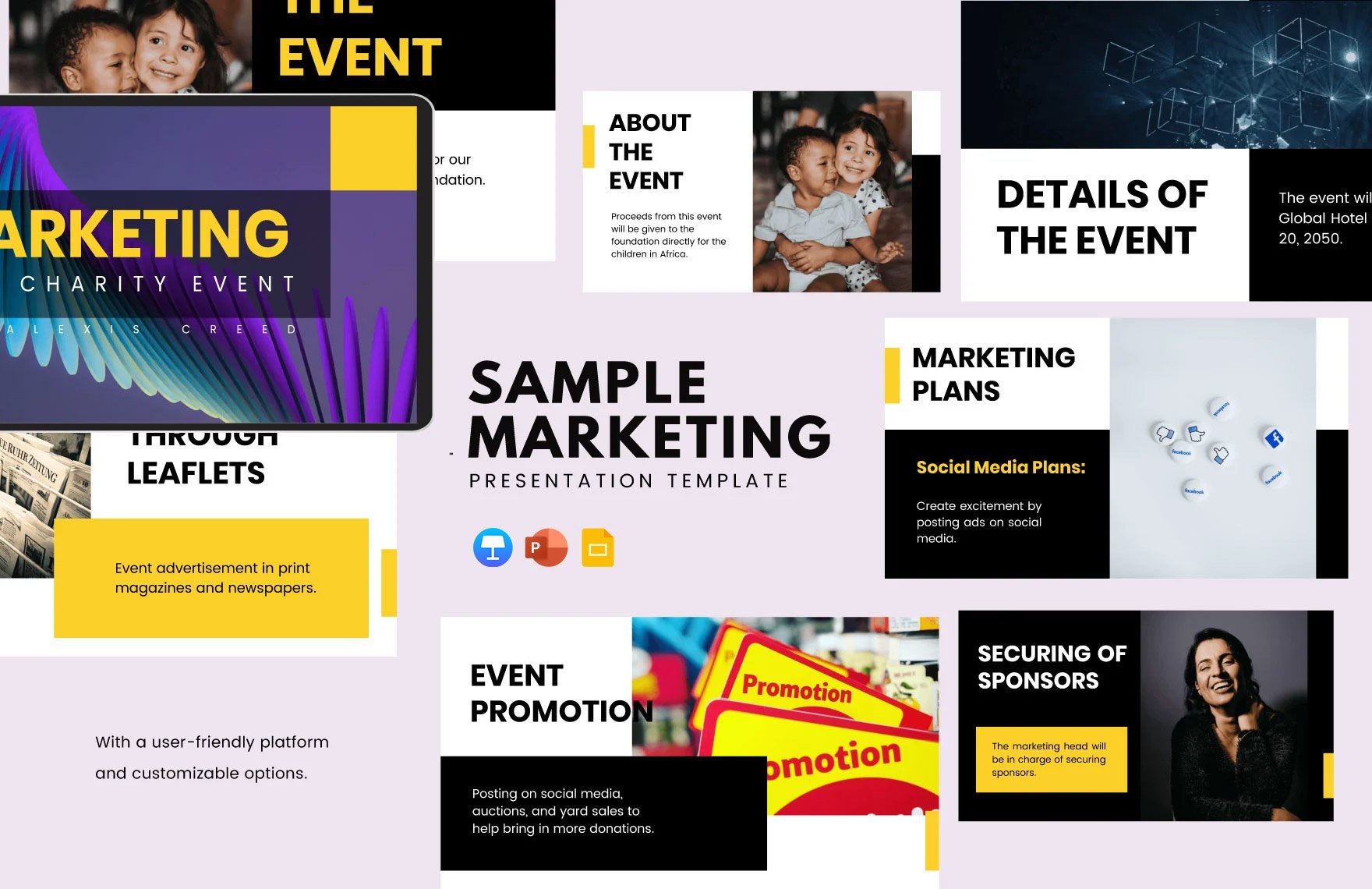 Sample Marketing Presentation Template