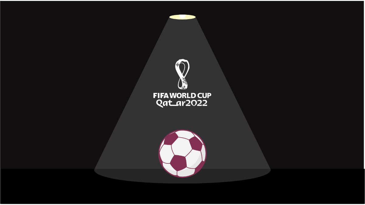 World Cup 2022 Dark Background Template