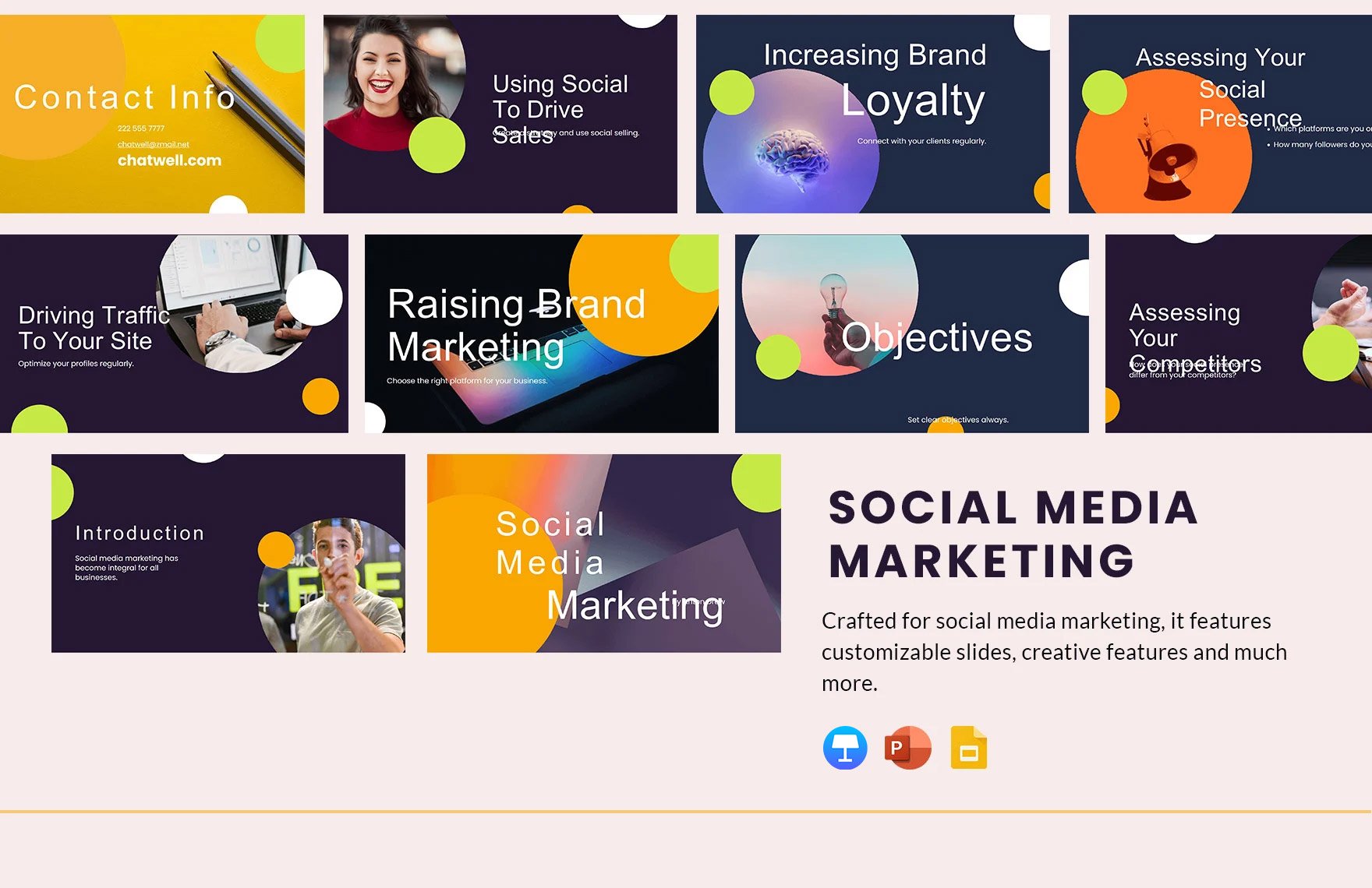 Social Media Marketing Presentation Template