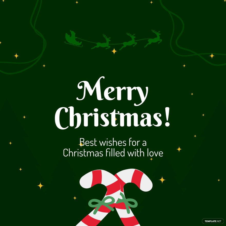 Free Christmas Eve Wishes Vector