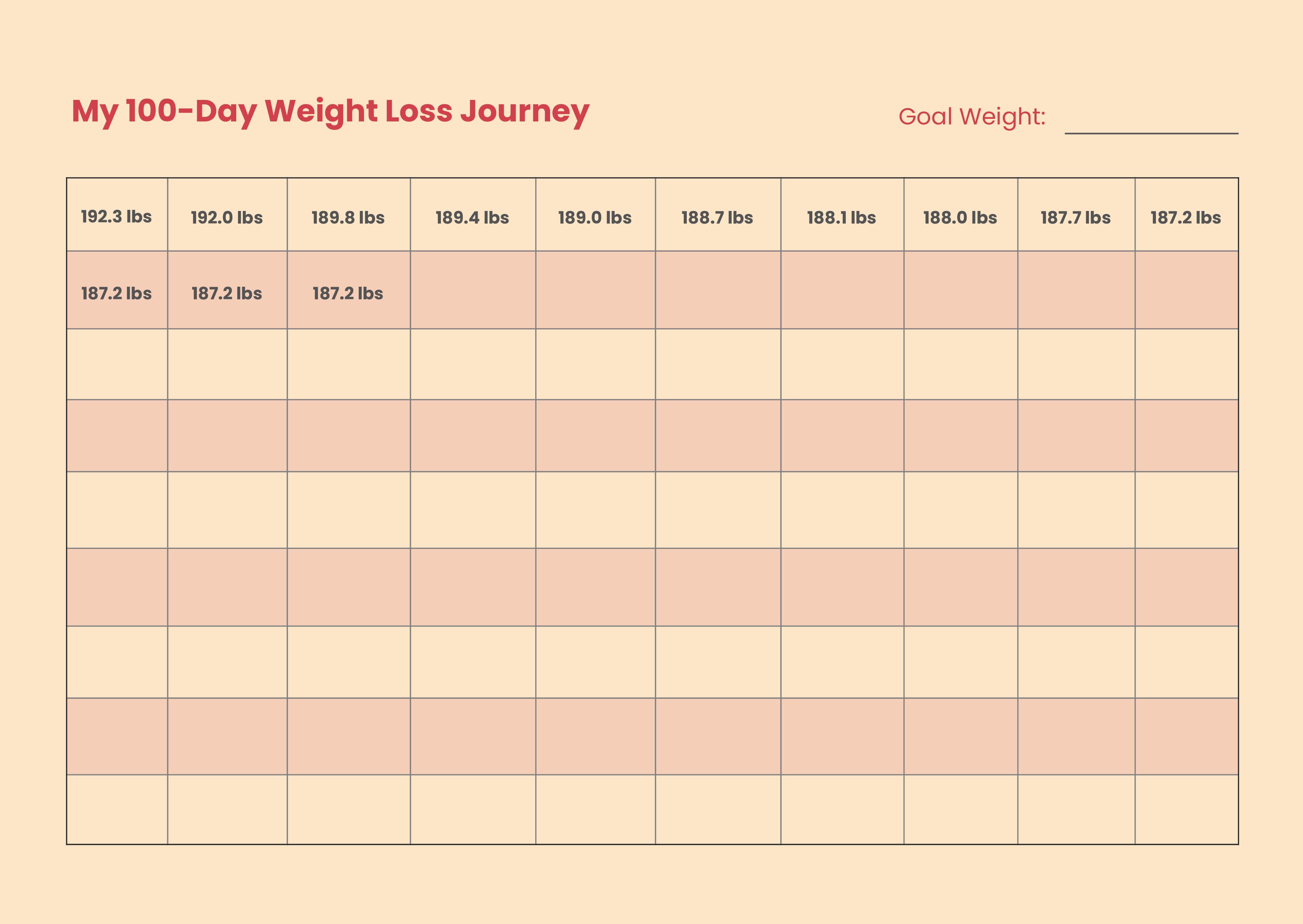 Free Couples Weight Loss Chart Download In PDF Illustrator 