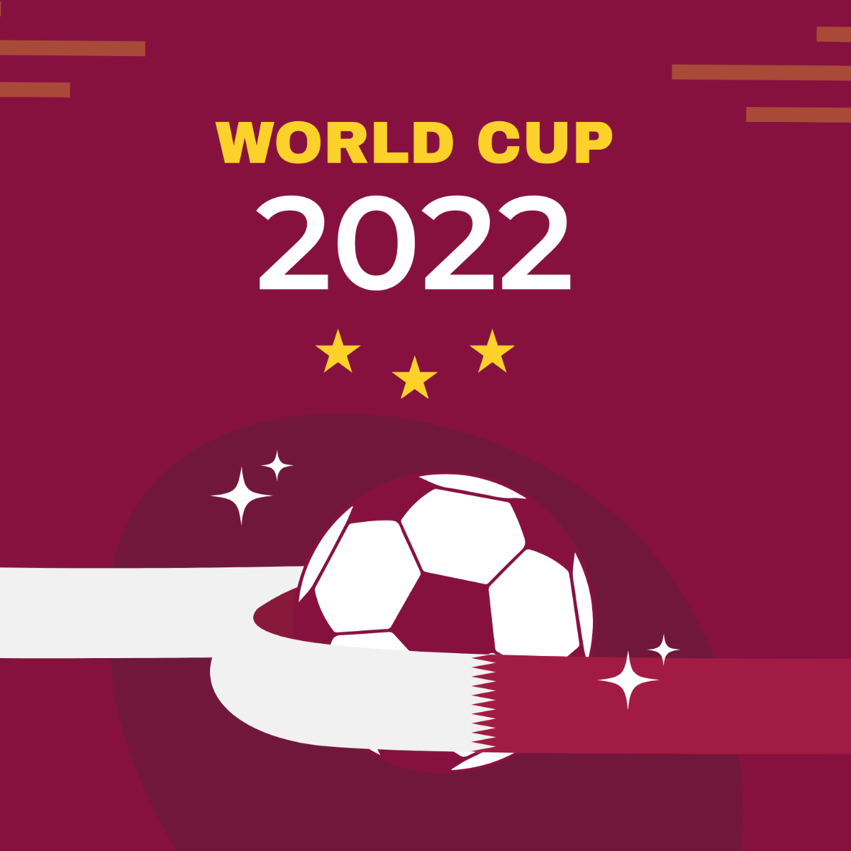 World Cup 2022 Vector Template