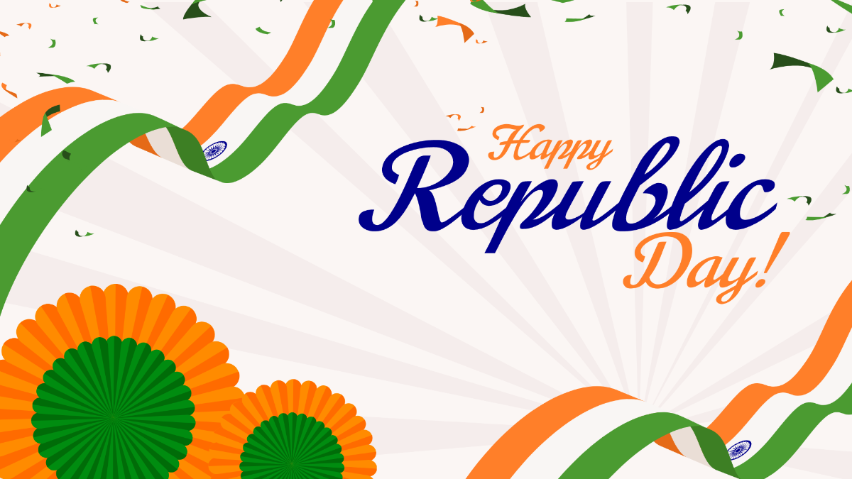 Republic Day Banner Background Template