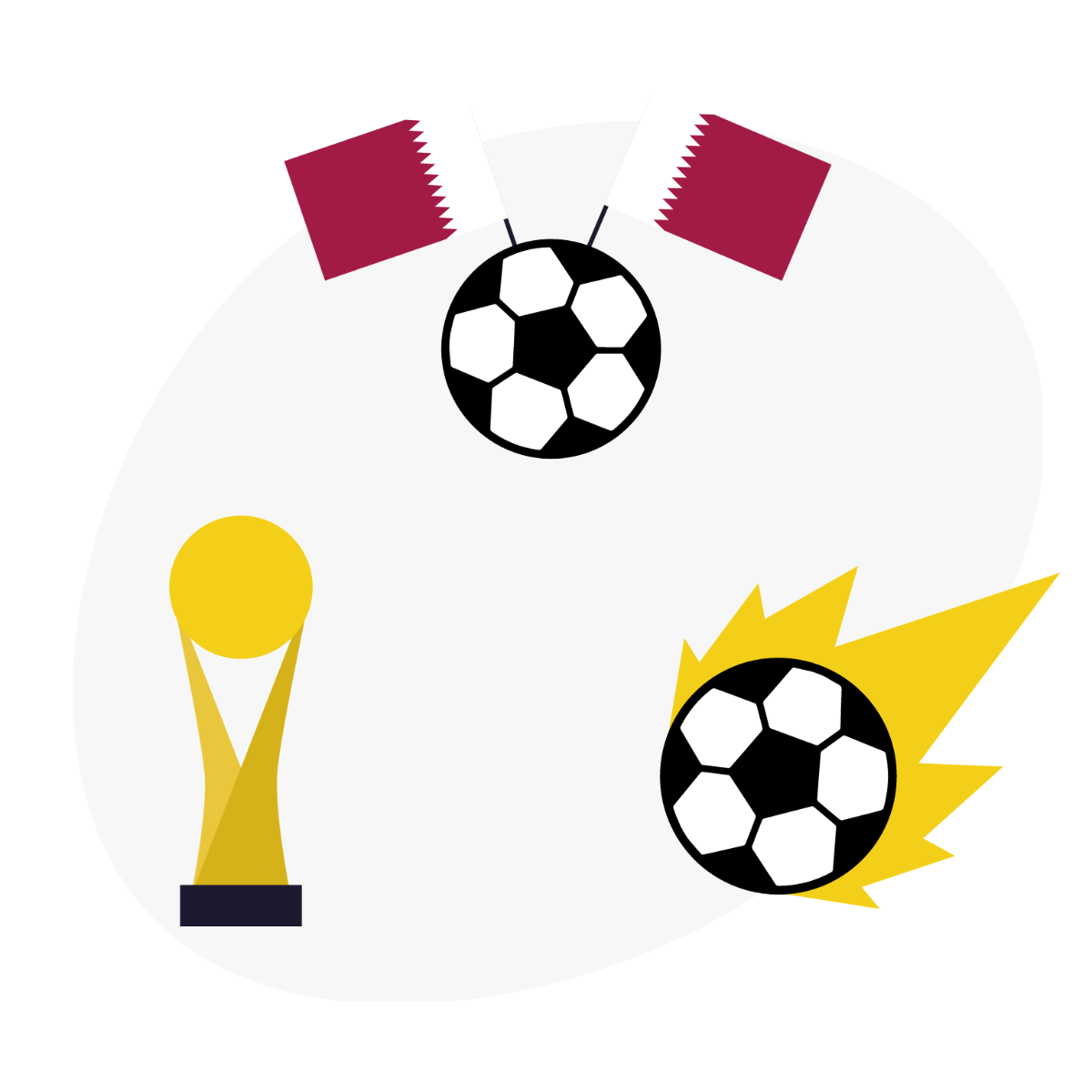 World Cup 2022 Icon Vector Template
