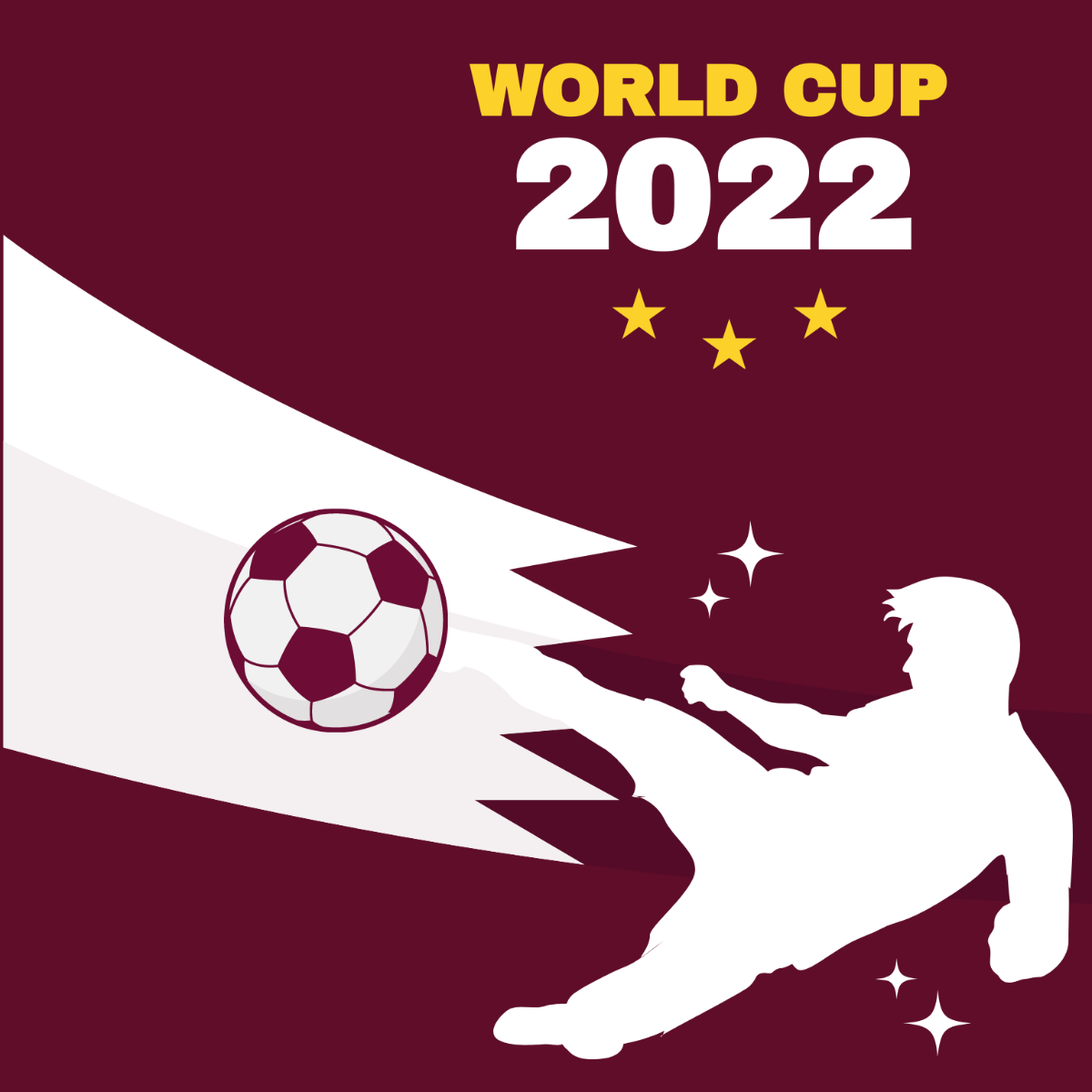 World Cup 2022 Vector Art Template