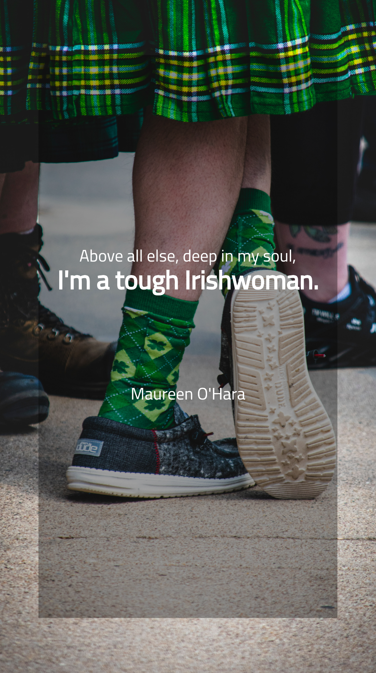 Maureen O'Hara - Above all else, deep in my soul, I'm a tough Irishwoman. Template