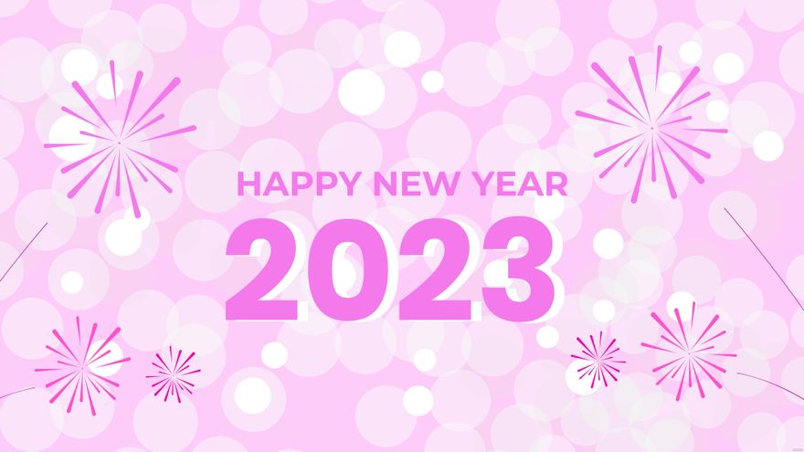 New Year's Day Pink Background