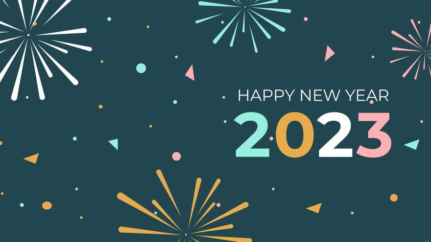New Year's Day Vector Background
