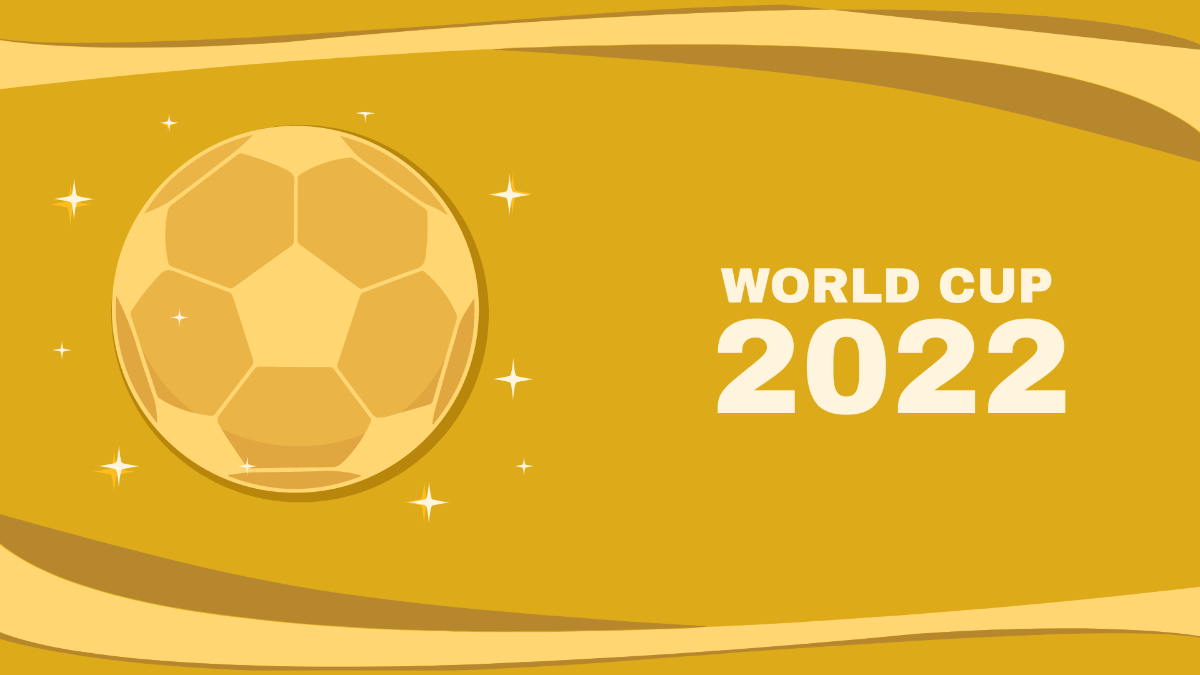 World Cup 2022 Gold Background Template