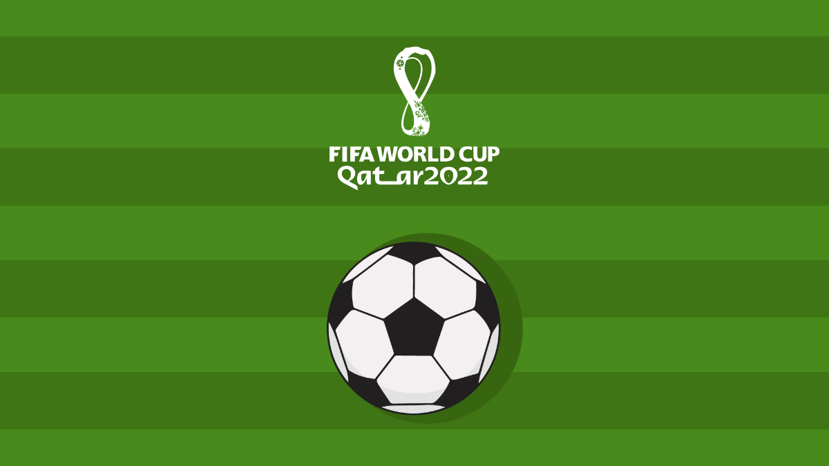 World Cup 2022 Green Background Template