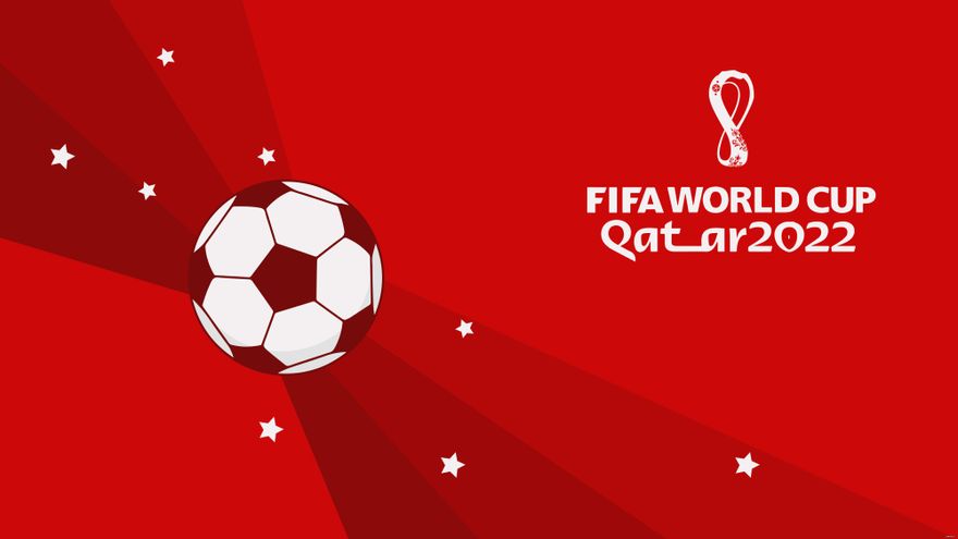 Free World Cup 2022 Red Background in PDF, Illustrator, PSD, EPS, SVG, JPG, PNG